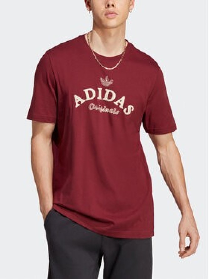 adidas T-Shirt Graphics Archive IC5763 Bordowy Regular Fit