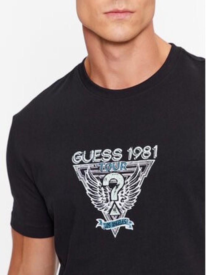 Guess T-Shirt M3BI30 J1314 Czarny Regular Fit