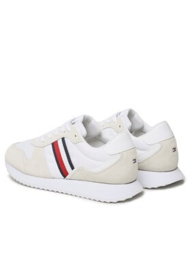 Tommy Hilfiger Sneakersy Runner Evo Mix FM0FM04699 Beżowy