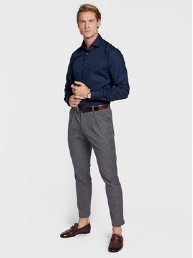 Michael Kors Koszula MD0MD90425 Granatowy Slim Fit