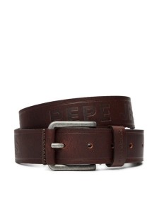 Pepe Jeans Pasek Męski Dayton PM021027 Brązowy