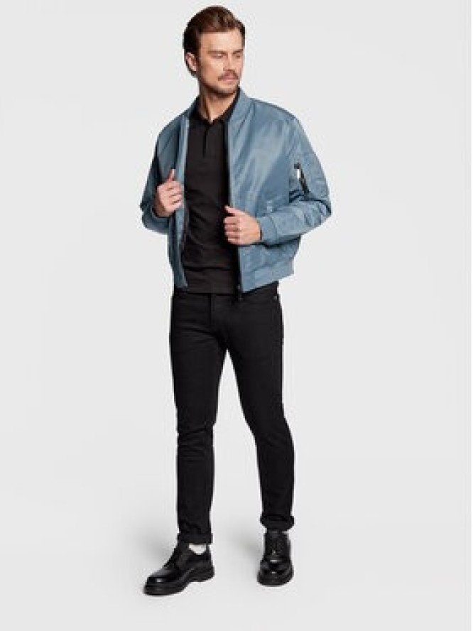 Calvin Klein Kurtka bomber Hero K10K109907 Niebieski Relaxed Fit