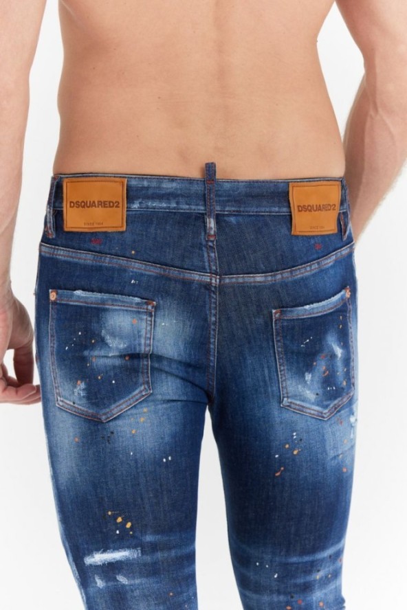 DSQUARED2 Granatowe jeansy super twinkie jeans