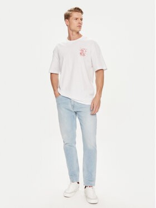 Jack&Jones T-Shirt Bradley 12264405 Biały Wide Fit