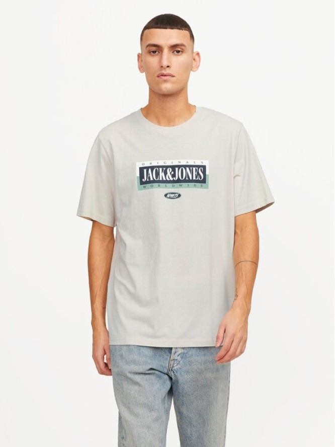 Jack&Jones T-Shirt Cobin 12250411 Szary Standard Fit