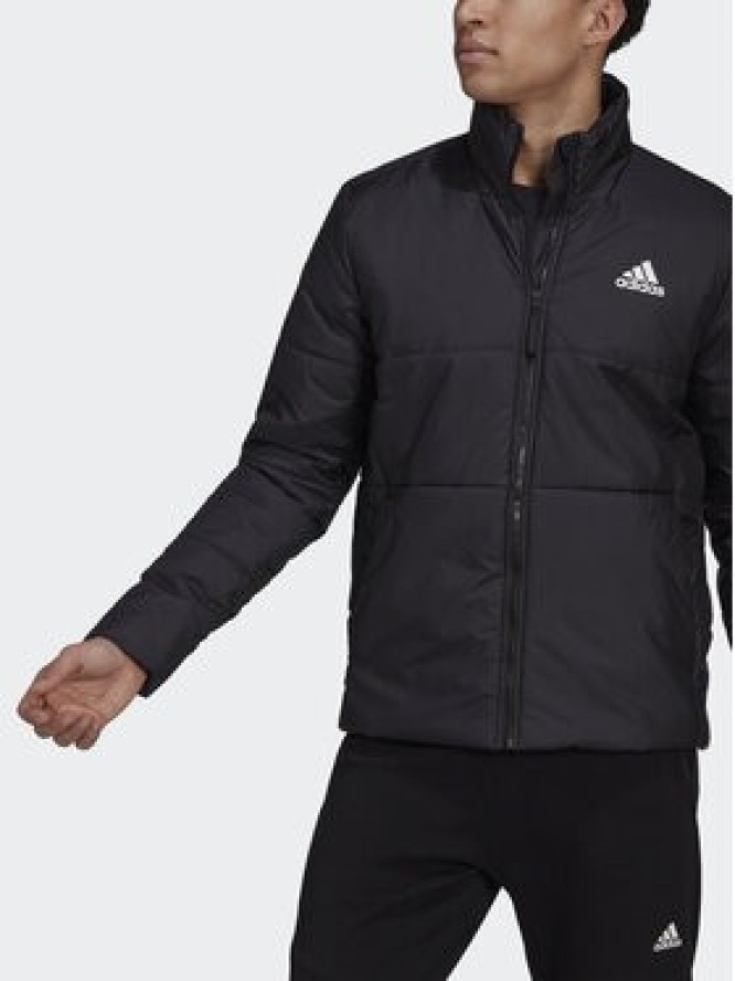 adidas Kurtka puchowa Bsc 3-Stripes HG8758 Czarny Regular Fit