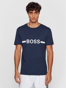 Boss T-Shirt 50437367 Granatowy Slim Fit