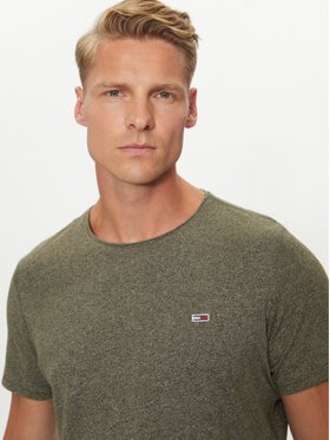 Tommy Jeans T-Shirt Jaspe DM0DM09586 Khaki Slim Fit