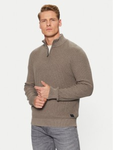 s.Oliver Sweter 2150765 Brązowy Regular Fit