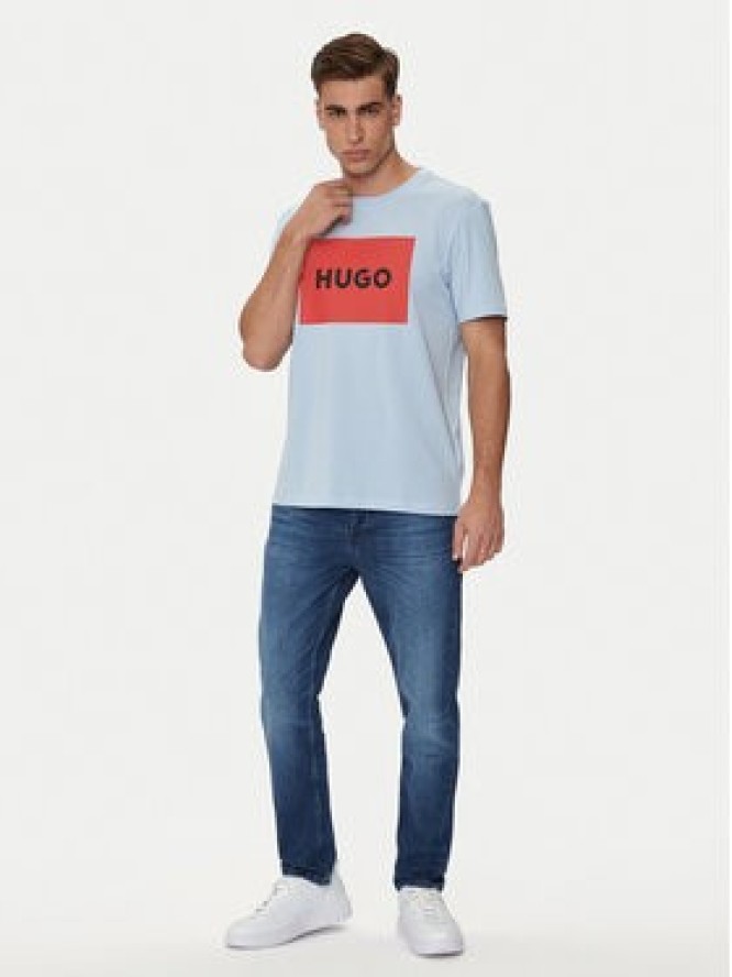 Hugo T-Shirt Dulive222 50467952 Niebieski Regular Fit