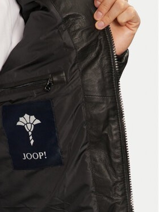 JOOP! Kurtka skórzana 17 Loman 80000659 Czarny Regular Fit