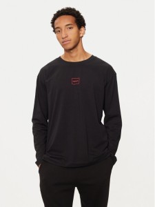 Hugo Longsleeve 50525229 Czarny Regular Fit