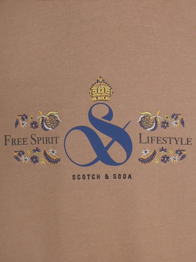 Scotch & Soda Bluza w kolorze jasnobrązowym rozmiar: XL