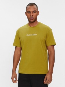 Calvin Klein T-Shirt Hero K10K111346 Zielony Regular Fit