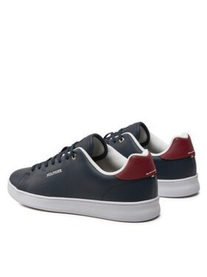 Tommy Hilfiger Sneakersy Court Cupsole Rwb Lth FM0FM04966 Granatowy