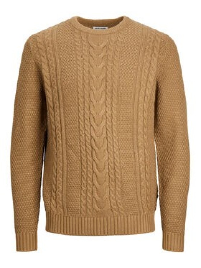 Jack&Jones Sweter 12236314 Beżowy Regular Fit