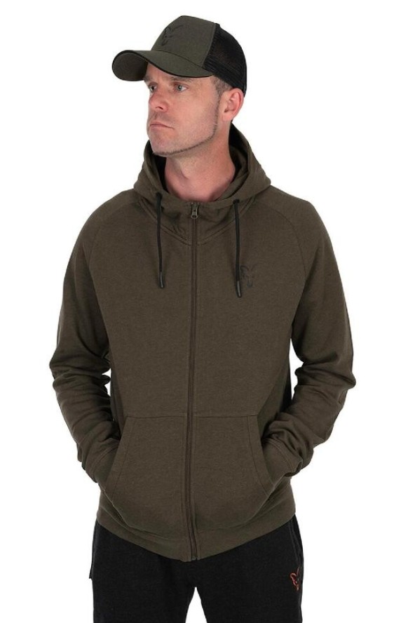 Bluza Wędkarska Rozpinana Fox Collection Lw Hoody Green/Black