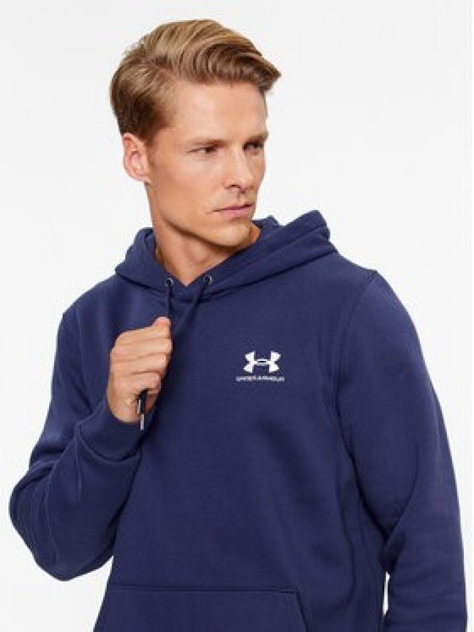 Under Armour Bluza Ua Essential Fleece Hoodie 1373880 Granatowy Loose Fit