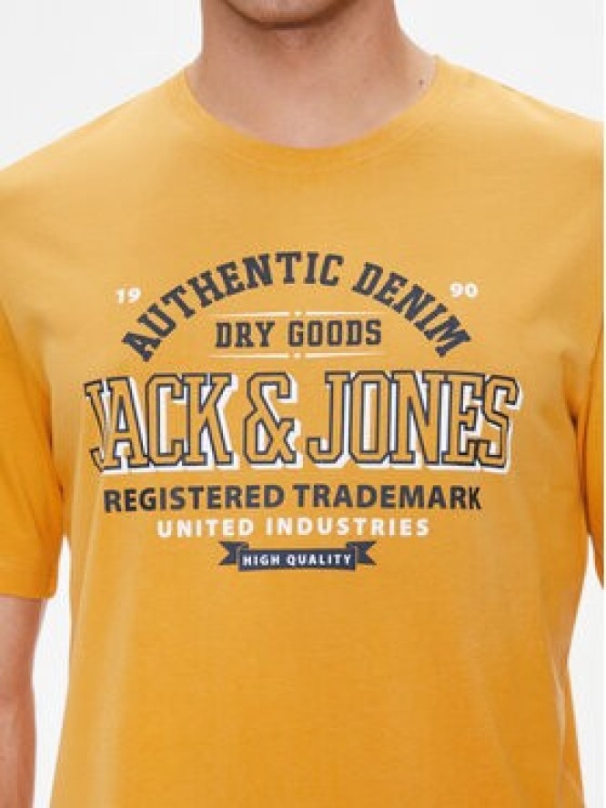 Jack&Jones T-Shirt Logo 12254862 Żółty Standard Fit