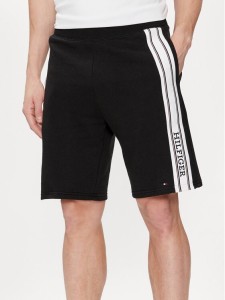 Tommy Hilfiger Szorty sportowe UM0UM03200 Czarny Regular Fit