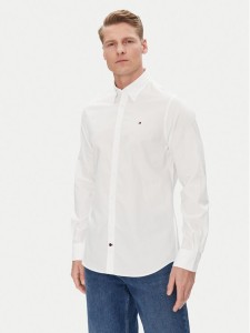 Tommy Hilfiger Koszula MW0MW38658 Biały Slim Fit