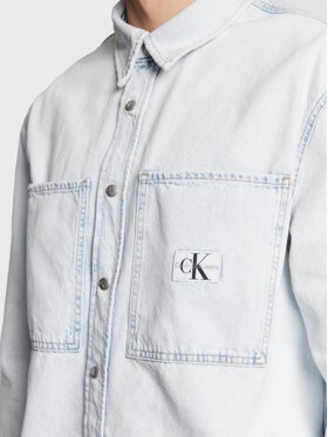 Calvin Klein Jeans Koszula jeansowa J30J322774 Błękitny Regular Fit