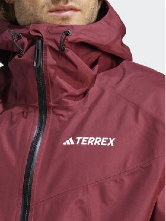 adidas Kurtka outdoor Terrex Xperior GORE-TEX Paclite Rain IB4259 Czerwony Regular Fit