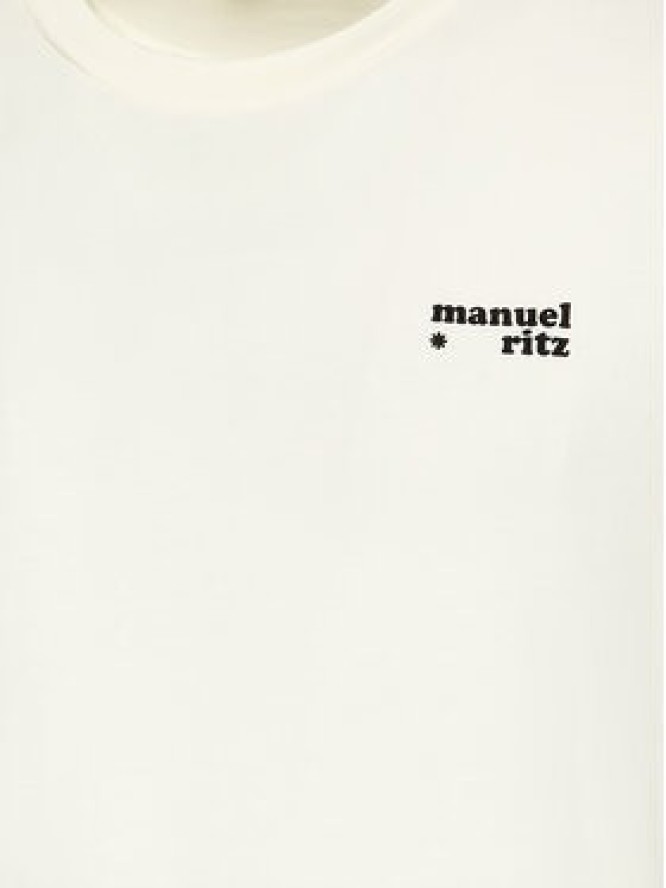 Manuel Ritz T-Shirt 3332M552 223848 Beżowy Regular Fit