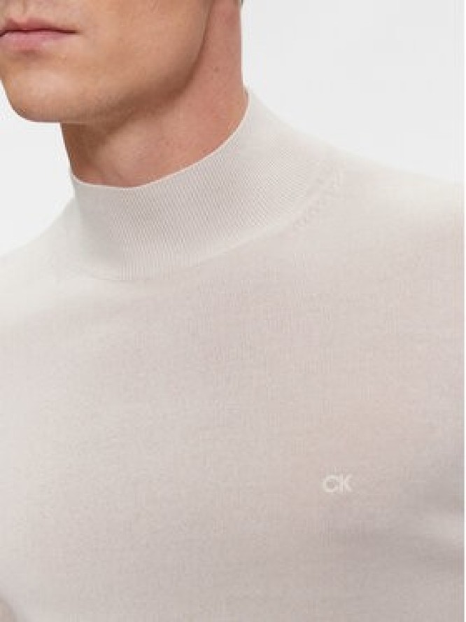 Calvin Klein Sweter Superior K10K110424 Beżowy Regular Fit