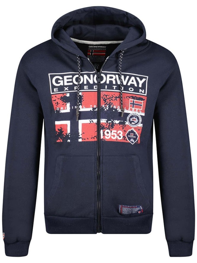 Geographical Norway Bluza "Gyan" w kolorze granatowym rozmiar: S