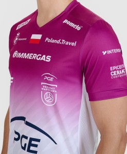4F Koszulka meczowa replika domowa Liga Mistrzów CEV z sezonu 2024/25 męska 4F x Projekt Warszawa - multikolor XL