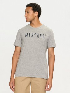 Mustang T-Shirt Austin 1014695 Szary Regular Fit