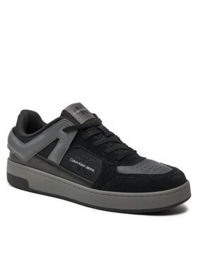 Calvin Klein Jeans Sneakersy Basket Cup Low Laceup Lth Ml Mtr YM0YM00994 Czarny