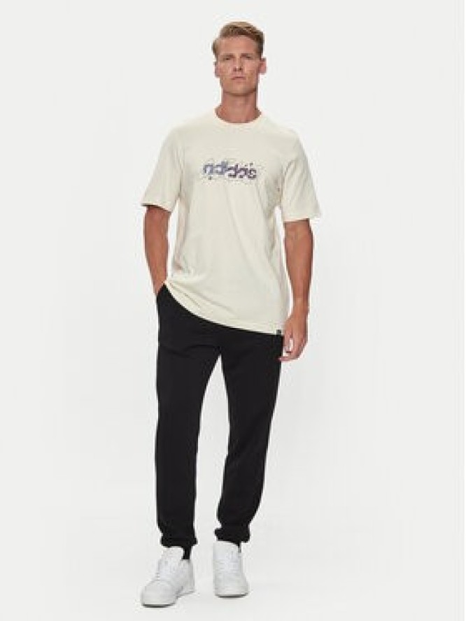 adidas T-Shirt Illustrated Linear IM8310 Écru Regular Fit