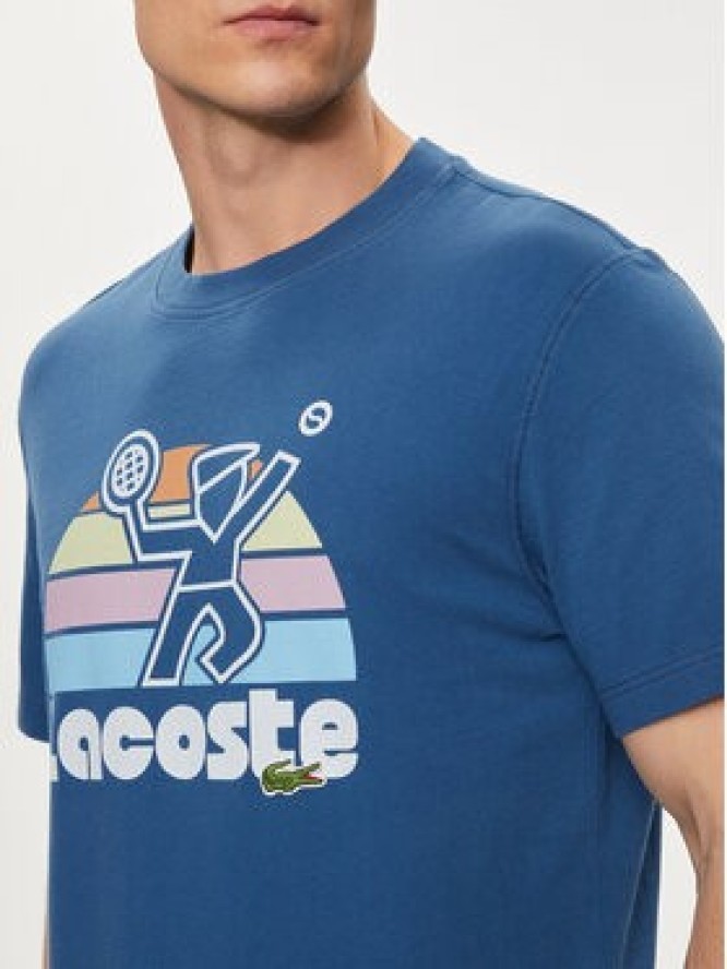 Lacoste T-Shirt TH8567 Granatowy Regular Fit