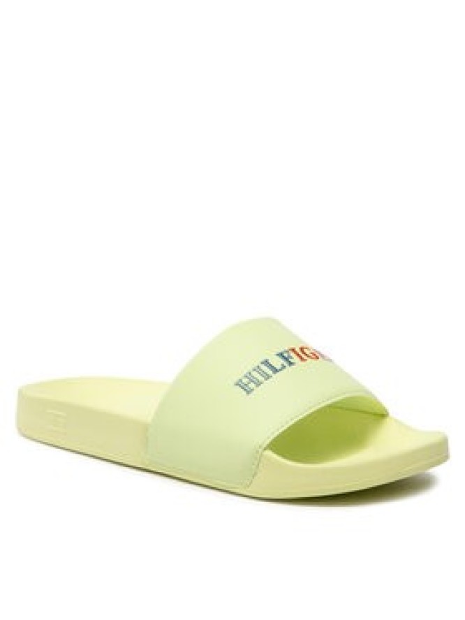 Tommy Hilfiger Klapki Colorful Hilfiger Pool Slide FM0FM04060 Zielony