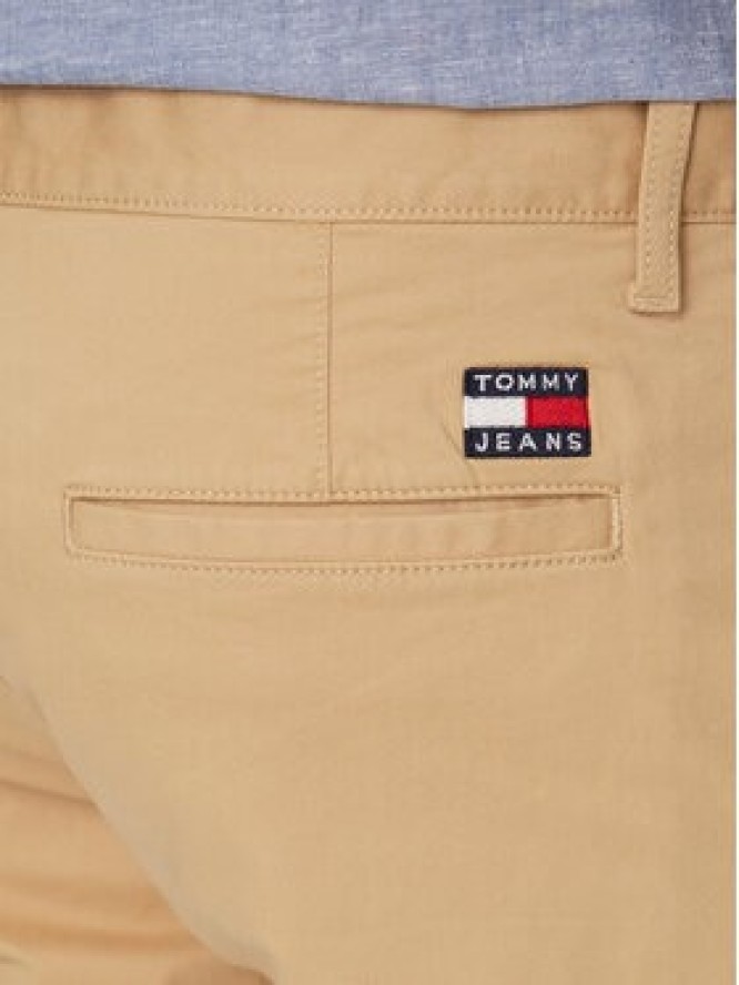 Tommy Jeans Szorty materiałowe Scanton DM0DM18812 Beżowy Regular Fit