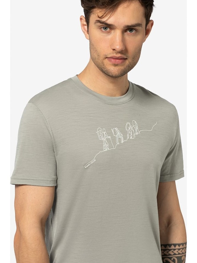 super.natural Koszulka "Hiking" w kolorze beżowym rozmiar: L