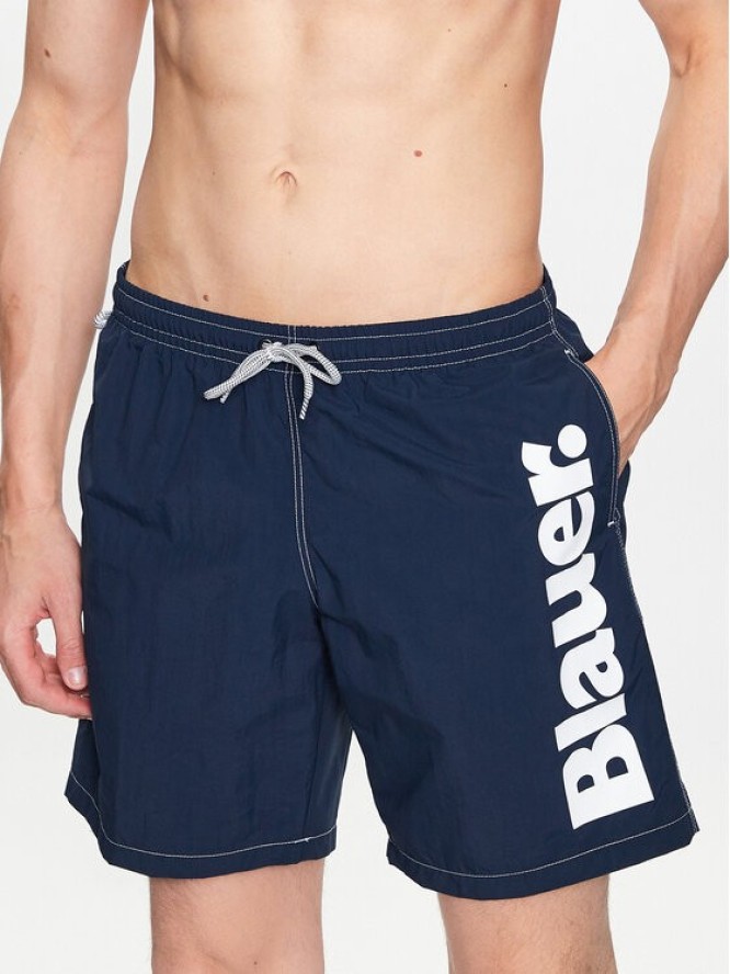 Blauer Szorty kąpielowe 23SBLUN02467 006568 Granatowy Regular Fit