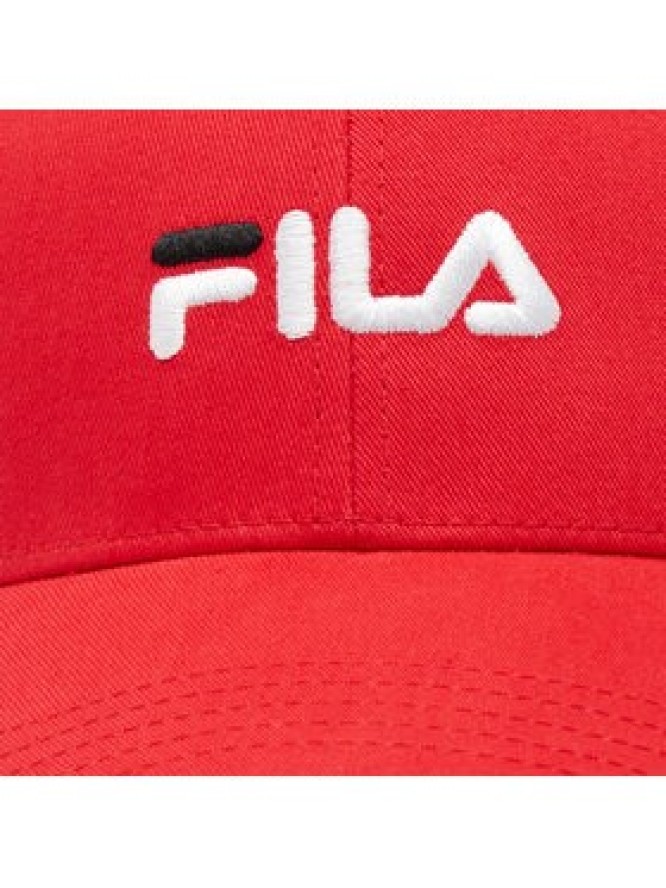 Fila Czapka z daszkiem Brasov 6 Panel Cap With Linear Logo - Strap Back FCU0019 Czerwony