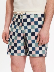 Vans Szorty kąpielowe The Daily Check Boardshort VN0007XS Biały Regular Fit