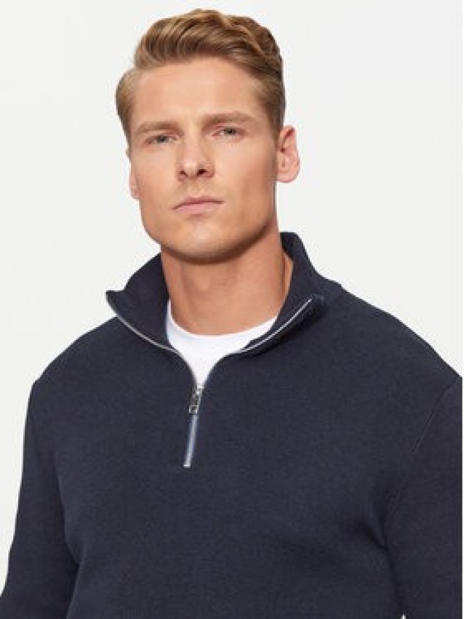 Jack&Jones Sweter Milano 12259664 Granatowy Relaxed Fit