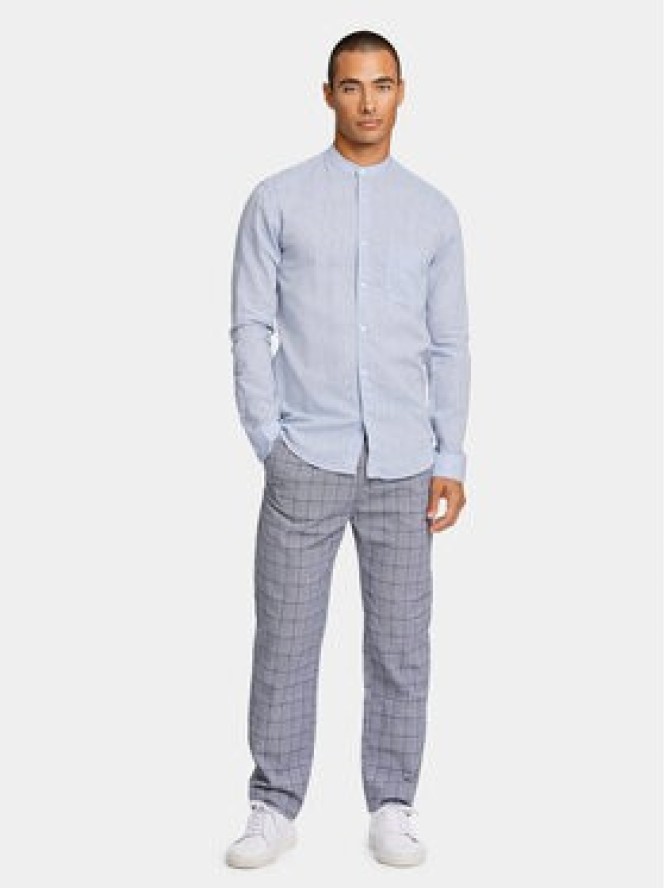 Lindbergh Koszula 30-203344A Błękitny Slim Fit