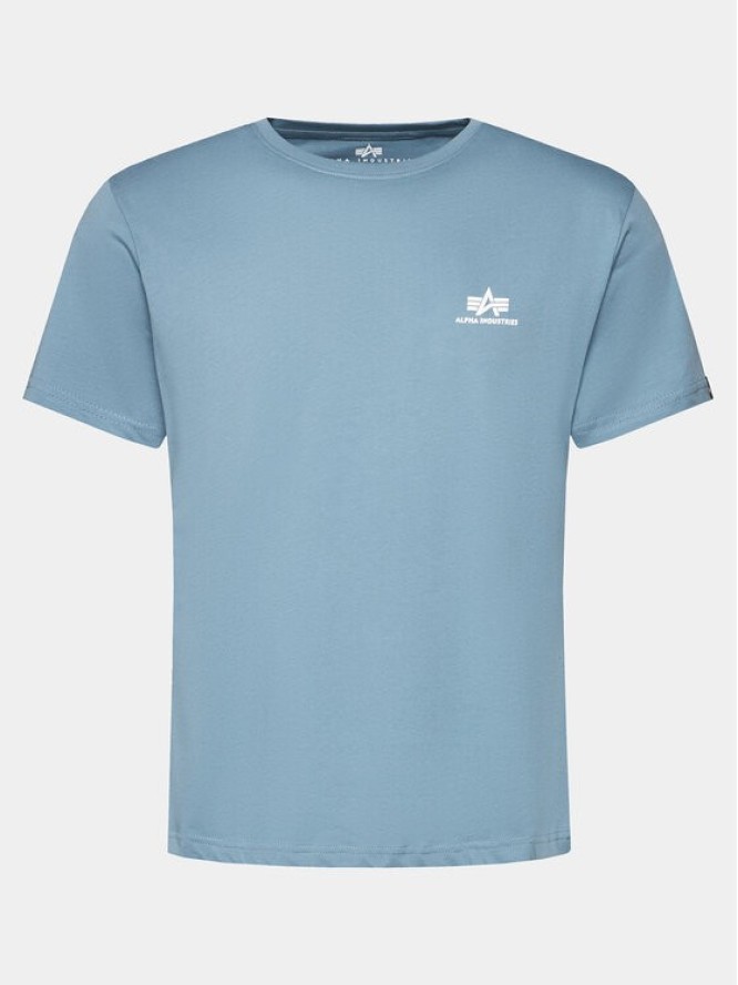 Alpha Industries T-Shirt Basic T Small Logo 188505 Niebieski Regular Fit