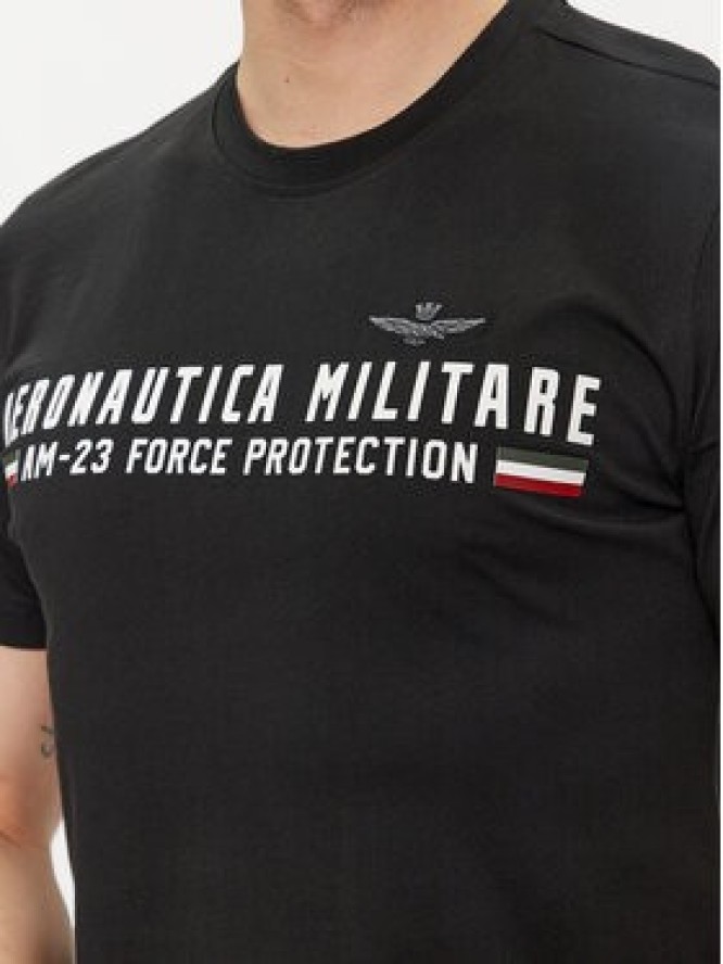 Aeronautica Militare T-Shirt 241TS1942J538 Czarny Regular Fit