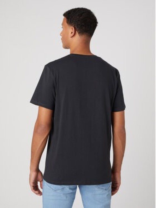Wrangler T-Shirt Graphic W7CEEEXV6 112331886 Czarny Regular Fit
