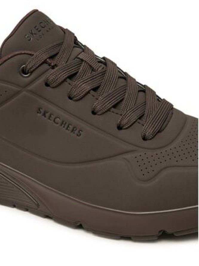 Skechers Sneakersy Uno Stand On Air 52458/CHOC Brązowy