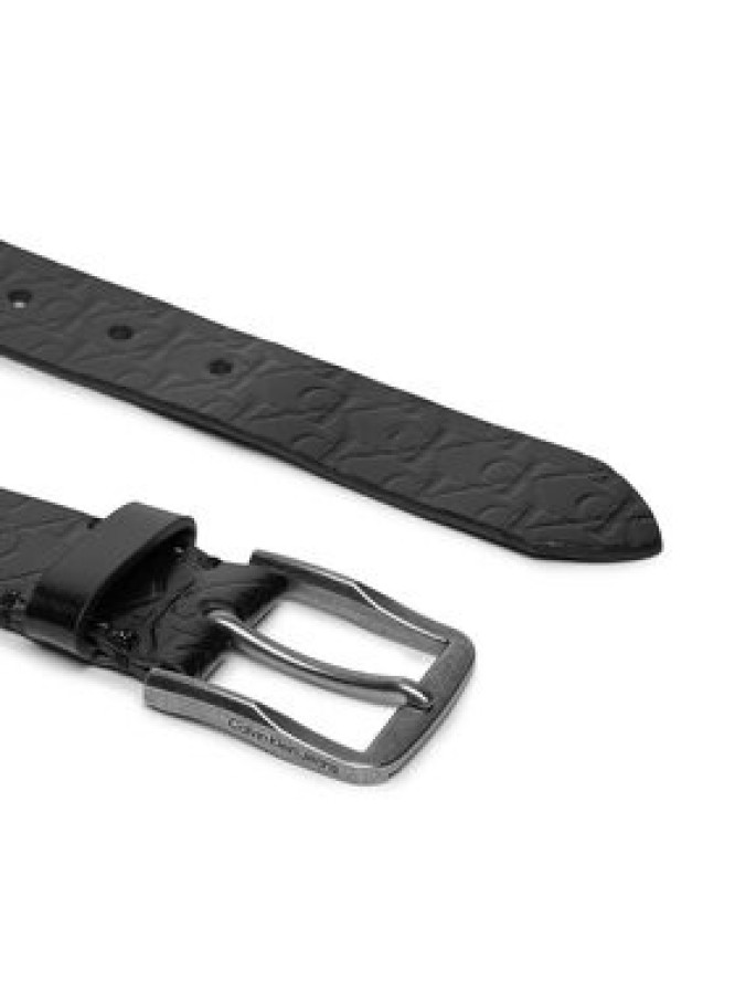 Calvin Klein Pasek Męski Classic Flat Lthr Belt 35Mm Aop K50K511518 Czarny