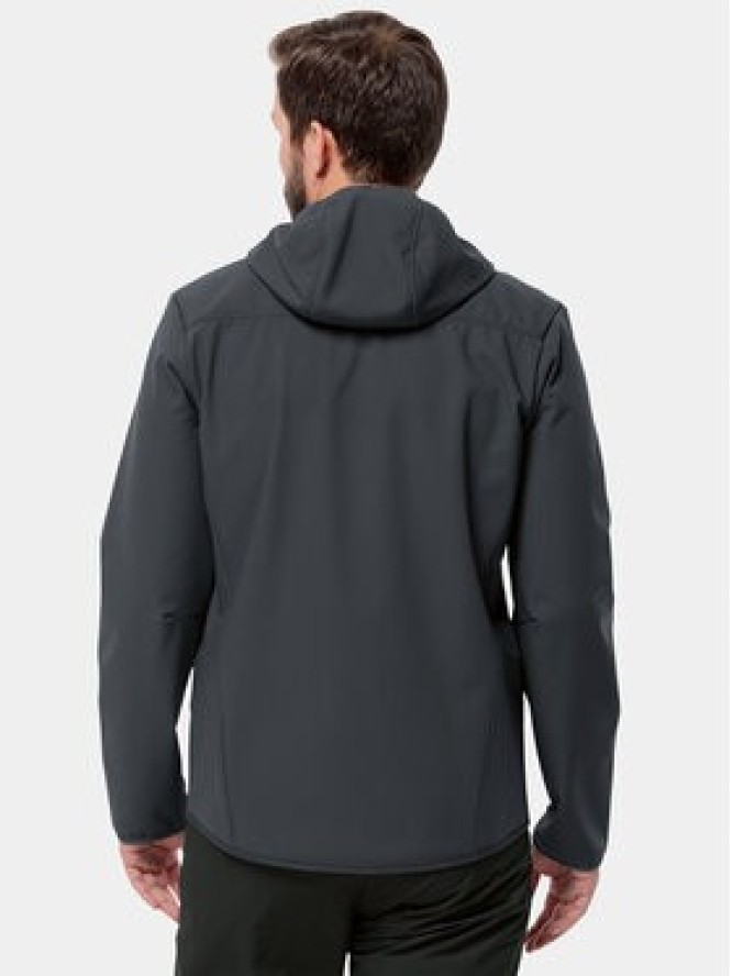 Jack Wolfskin Kurtka softshell Bornberg Hoody 1307471 Czarny Regular Fit