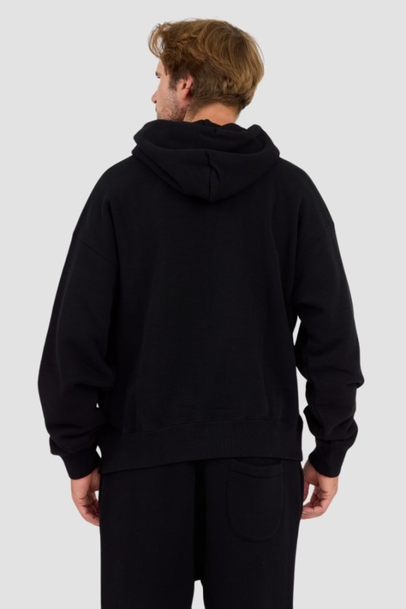 OFF-WHITE Czarna bluza Off Stamp Skate Hoodie